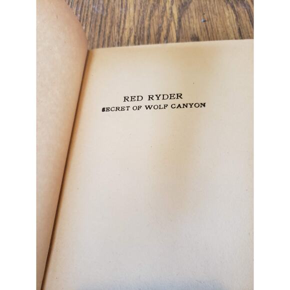 Red Ryder and the Secret of Wolf Canyon by Fred Harman 1941 Illustrated HC - Picture 6 of 14